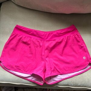 Senita hot pink running shorts